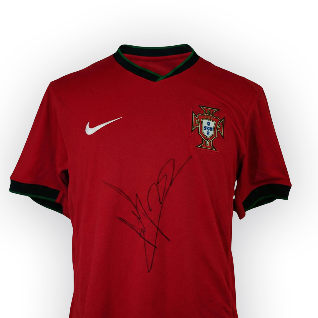 Nuno Mendes signed Portugal national team Jersey